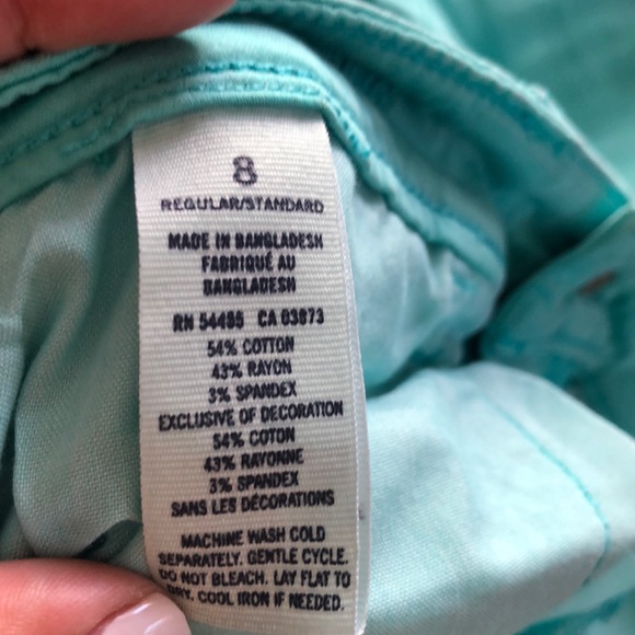 American Eagle Super Stretch Teal Pants - Picture 5 of 5